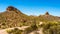 Desert Landscape and rugged Mountains in Tonto National Forest in Arizona, USA