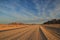 Desert landscapes with mountains and the road in the south of Namibia.