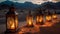 Desert lanterns and mosques