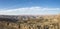 Desert, mountain and blue sky in Ischigualasto, Argentina