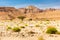 Desert mountain ridge cliffs landscape view, Israel nature.