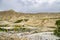 Desert Mountainous Landscape of Chosar Valley in Lo Manthang, Upper Mustang of Nepal