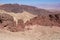 Desert mountains and cliffs.