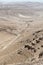 Desert Mountains and Dry River Landscape