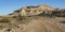 Desert Mountains and a Jeep Road in the Zin Valley in Israel