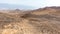 Desert mountains valley landscape view, Israel traveling nature.