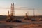 Desert Oil Drilling Rigs