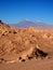 Desert panorama in the mountains of Chile san Pedro de atacama