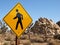 Desert Pedestrian Crossing Sign