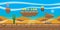 Desert Platform Game Background