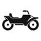 Desert quad bike icon, simple style