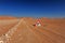 Desert and road sign