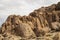 Desert rock formations in Alabama Hills, Sierra Nevada mountain valley, California, USA