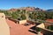 Desert rooftop patio