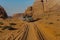 Desert safari. Pick up, used for daily trips in the Wadi Rum desert, Jordan