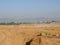 Desert sand area digging in indian desert rural village pushkar