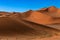 Desert sand dunes blue sky