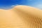 Desert sand dunes, sand waves on Cerro Blanco sand dune