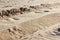 Desert sand landscape, dune nature dry,  yellow