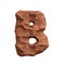 Desert sandstone letter B - Capital 3d red rock font - suitable for Arizona, geology or desert related subjects