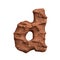 Desert sandstone letter D - Lowercase 3d red rock font - Suitable for Arizona, geology or desert related subjects