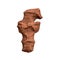 Desert sandstone letter F - Small 3d red rock font - Suitable for Arizona, geology or desert related subjects