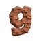 Desert sandstone letter G - Small 3d red rock font - Suitable for Arizona, geology or desert related subjects