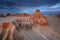 Desert sculpted rocks in the outback