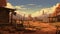 Desert Shack: A Stunning 8k Illustration Of A Cowboy-style Atmosphere