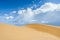 Desert shapes with peacefull blue sky