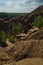 Desert slopes of the Romantsevsky mountains.