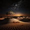 Desert Starry Night: Fictional desert landscapes created in high quality by generative artificial intelligence.