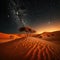 Desert Starry Night: Fictional desert landscapes created in high quality by generative artificial intelligence.