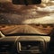 Desert Storm: Through the Dusty Windshield - Nature\\\'s Fury Witnessed