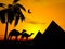 Desert sunset egypt