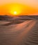 Desert sunset exposure near Dubai, United Arab Emirates