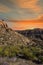 The desert of taverns at sunset in Almeria