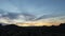 Desert time lapse shot at sunset in the mountains 4k