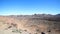 Desert valley / crater - mountain landscape background