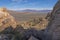 Desert Vista Through a Rocky Window