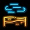 Desert Wind neon glow icon illustration