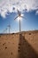Desert windmills in desert Green energy
