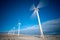 Desert windmills in desert Green energy