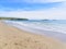 A deserted Aberdaron beach in Wales