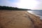 Deserted Baltic sea in autumn. Deserted Baltic in autumn. Deserted Baltic sea in autumn