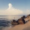 Deserted beach