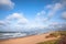 Deserted beach and choppy seas on Prince Edward Island