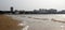 deserted beach on a spring cloudy day