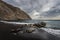 Deserted beaches of the island of Santorini. Greece.