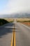 A deserted Highway 1 from Los Angeles